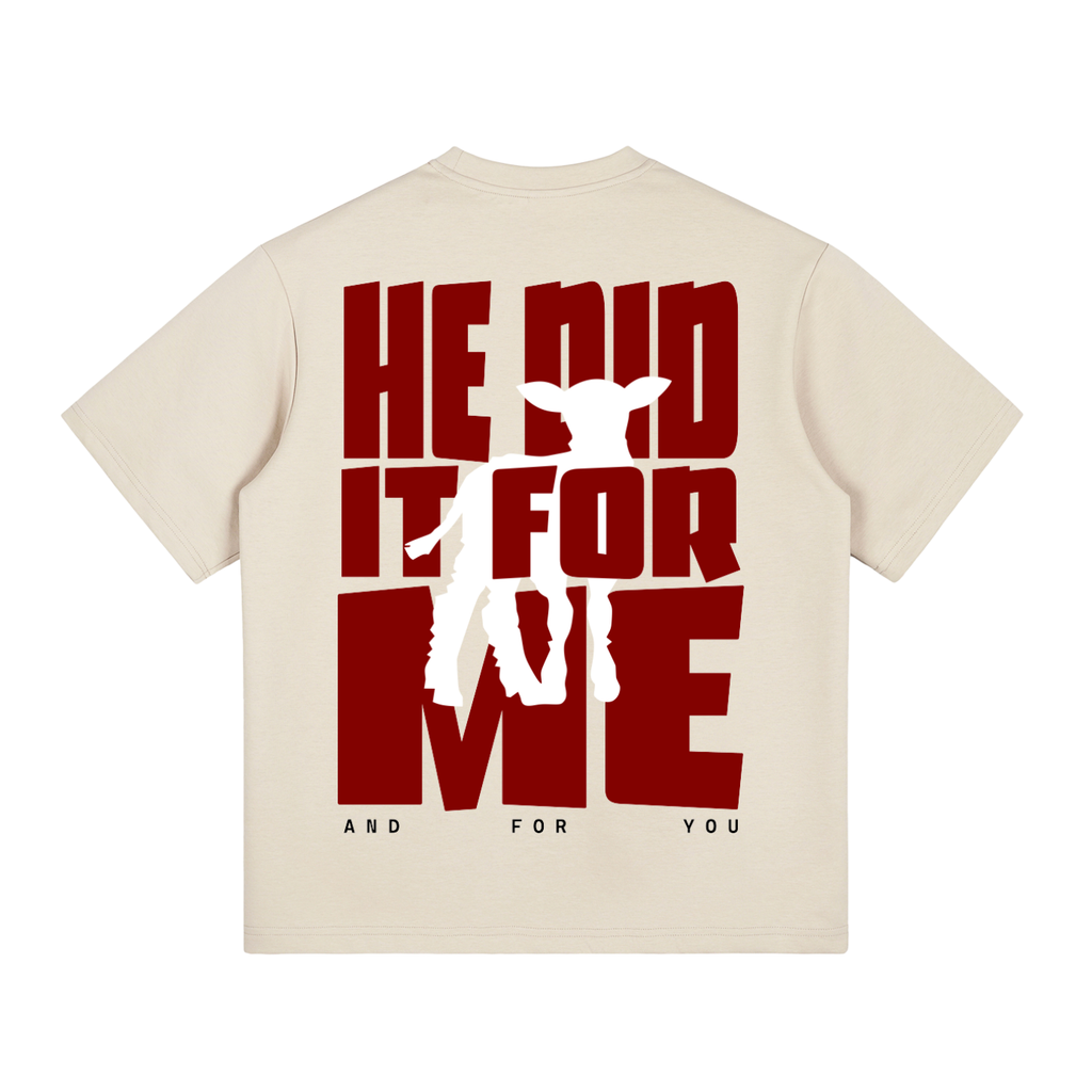 He Did It For Me - Khaki T-Shirt