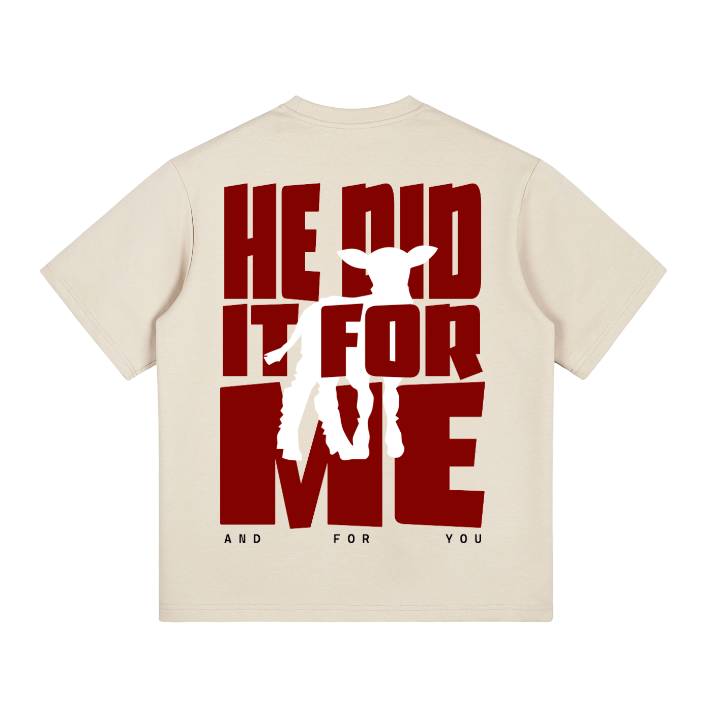 He Did It For Me - Khaki T-Shirt