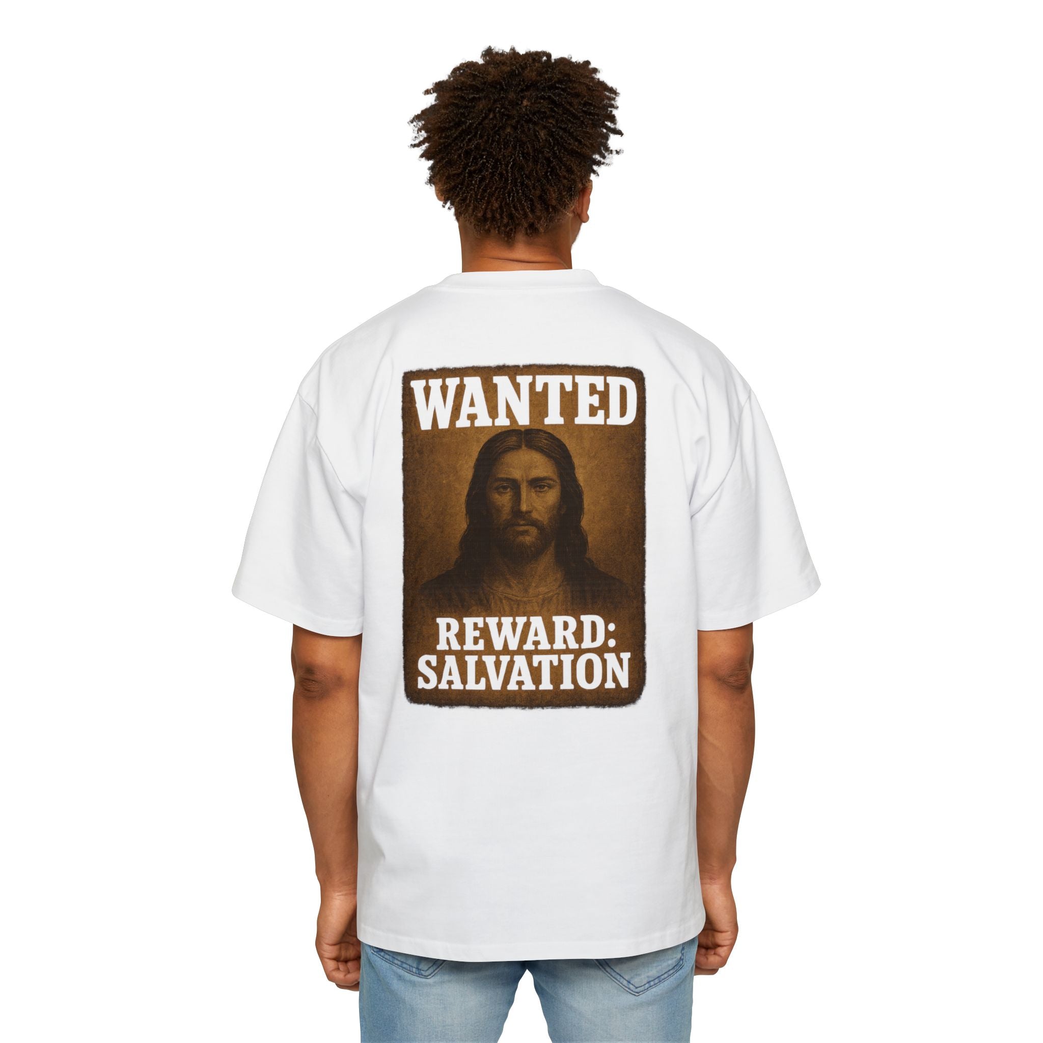 JESUS IS WANTED - OVERSIZED TEE