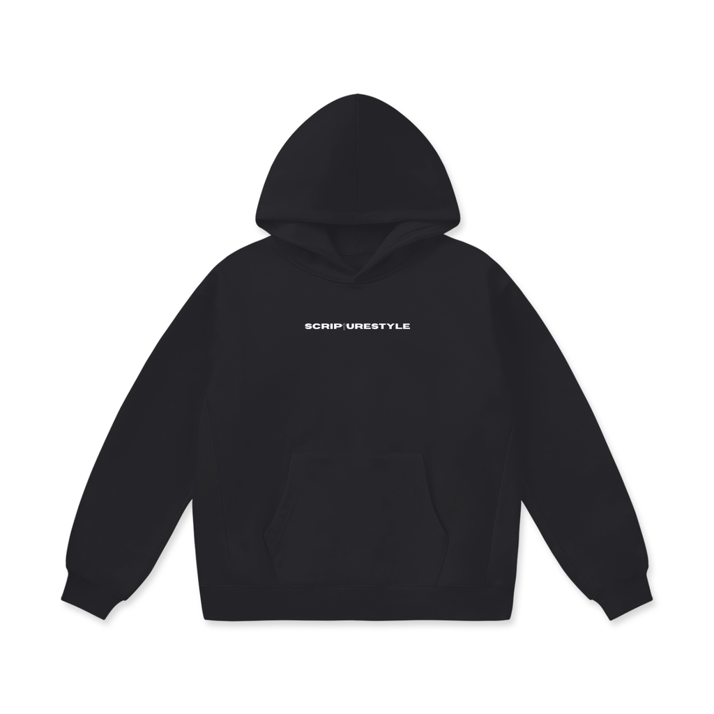 He Did It For Me - Black Oversized Hoodie
