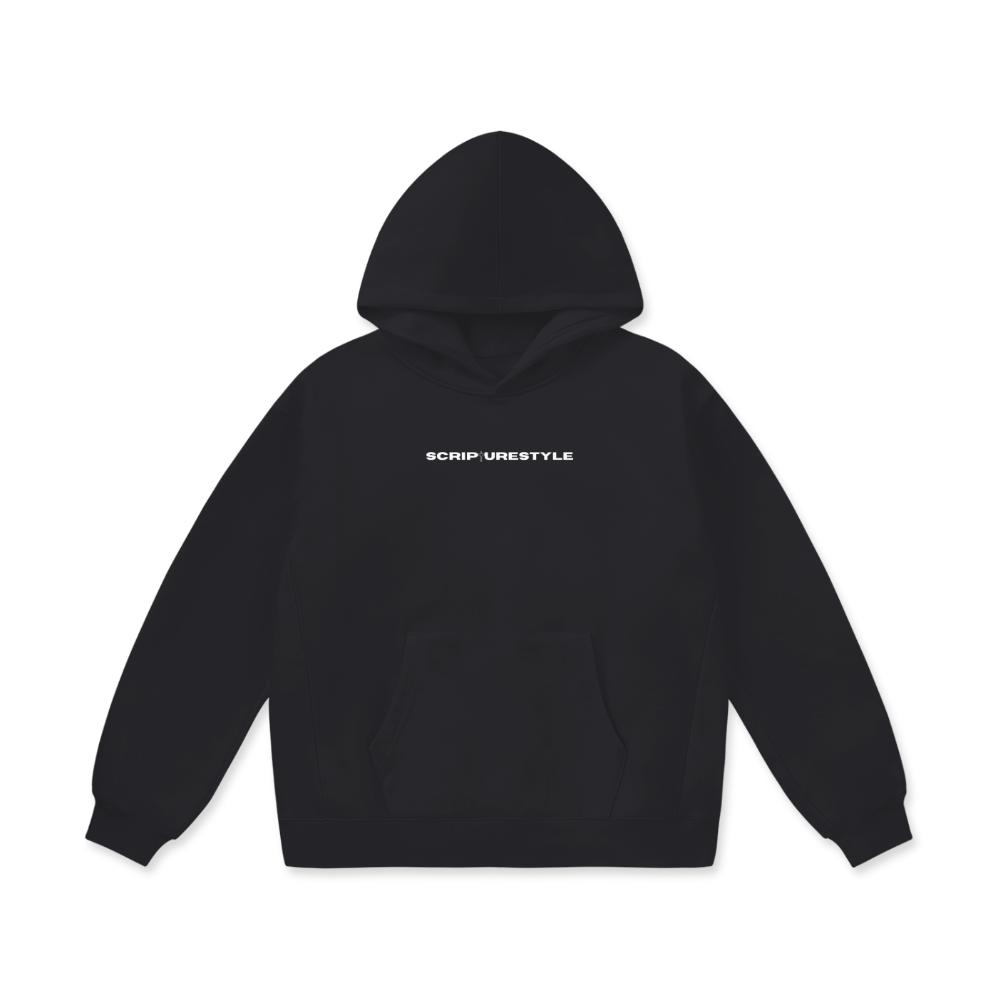 He Did It For Me - Black Oversized Hoodie