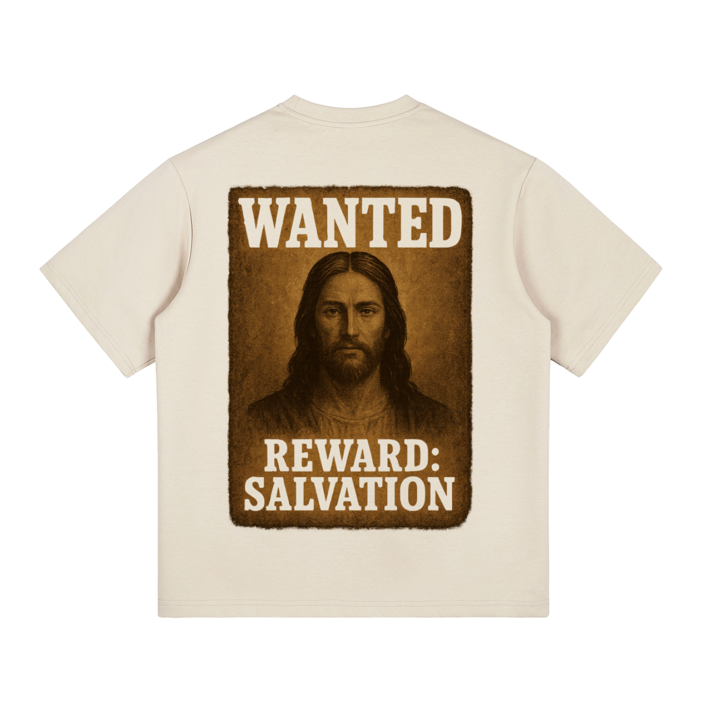 Jesus is wanted - Khaki T-Shirt