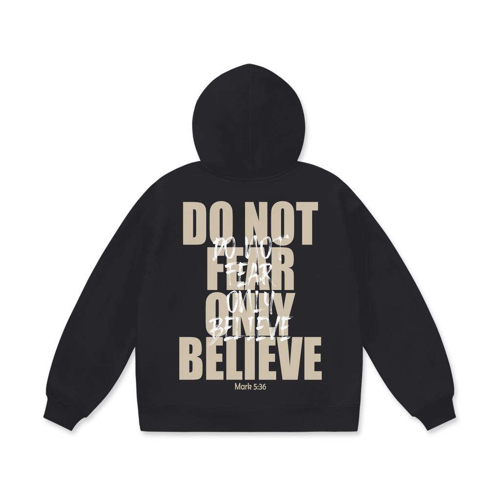 Do Not Fear - Black Oversized Hoodie